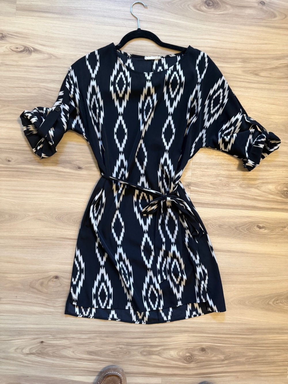 Black Aztec Print Dress- Altar'd State